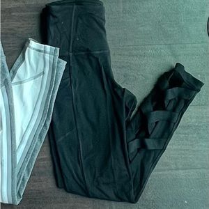 90 Degree Black Crisscross Leggings